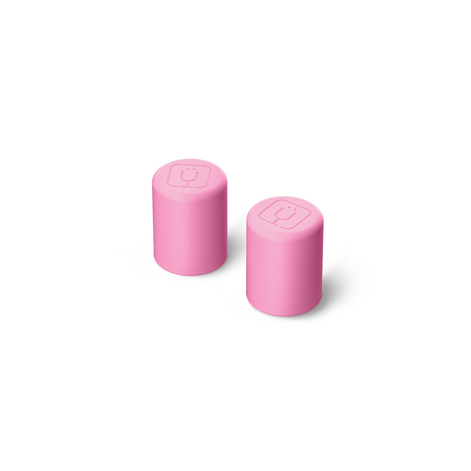 Magnetic Straw Cover Pink Checker | 2-Pack