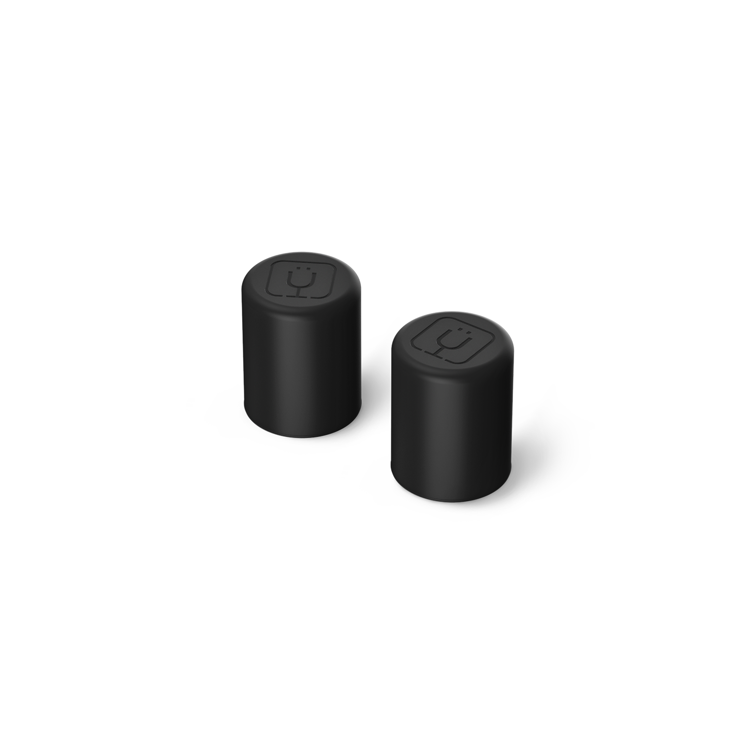 Magnetic Straw Cover Black | 2-Pack