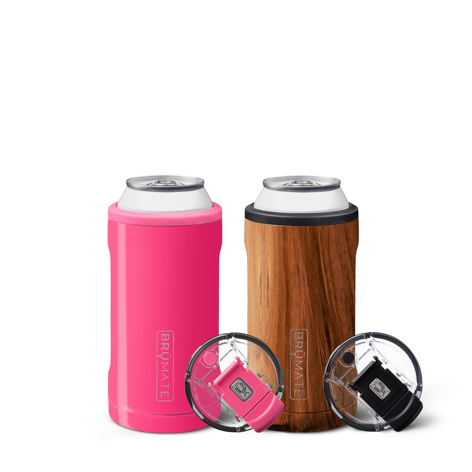 Hopsulator Trio His &amp; Hers Bundle Walnut + Neon Pink | 12/16oz Standard Cans