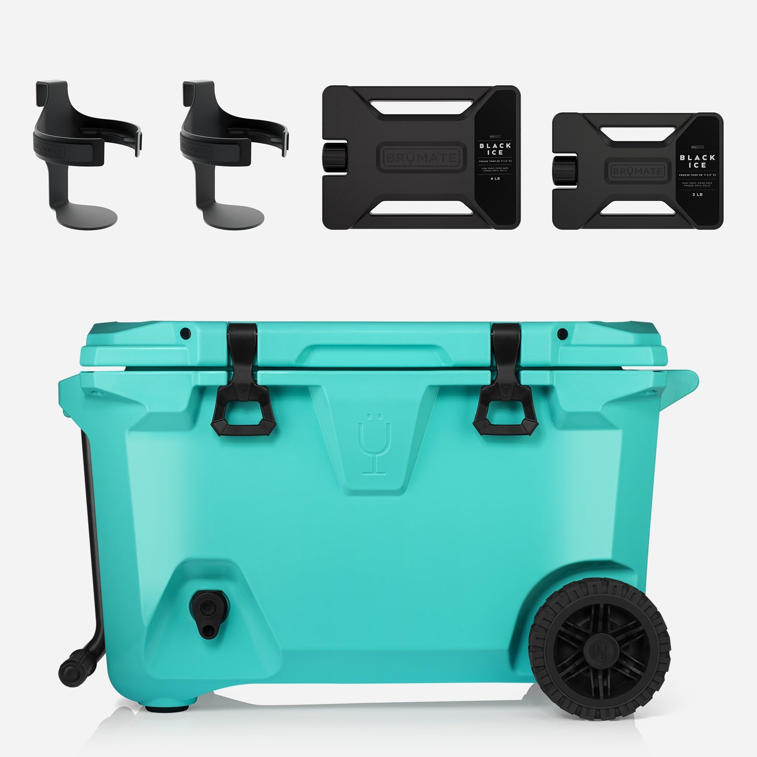 BrüTank Double Drink Holder Bundle Aqua
