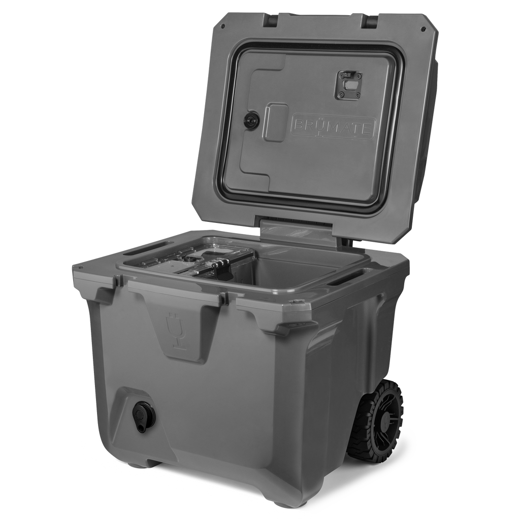 BrüTank 35-Quart Rolling Cooler Charcoal