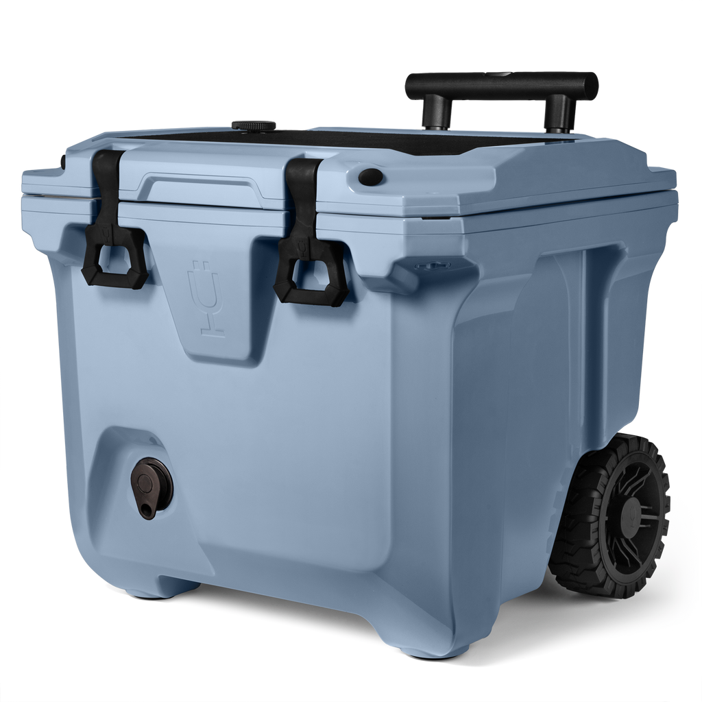 BrüTank 35-Quart Rolling Cooler Denim