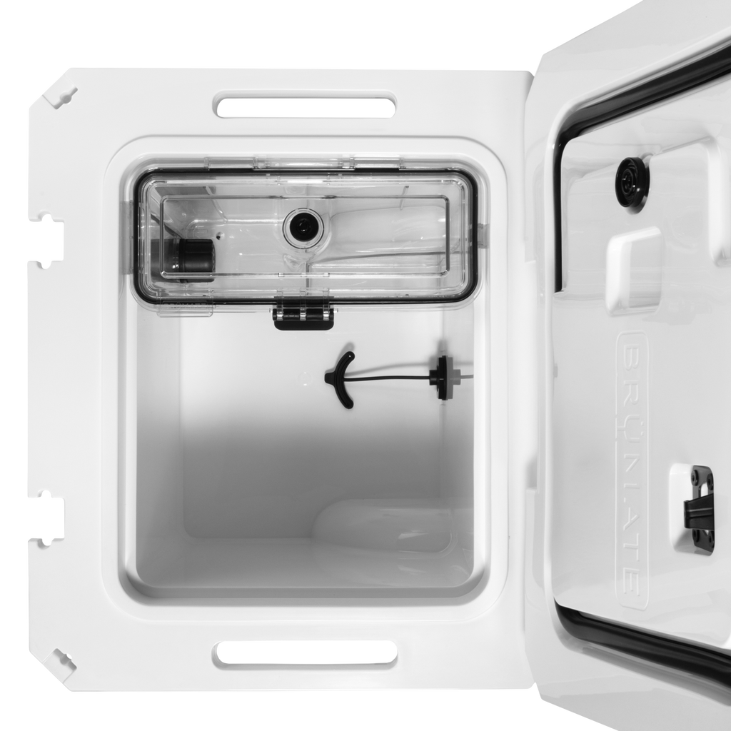 BrüTank 35-Quart Rolling Cooler Ice White