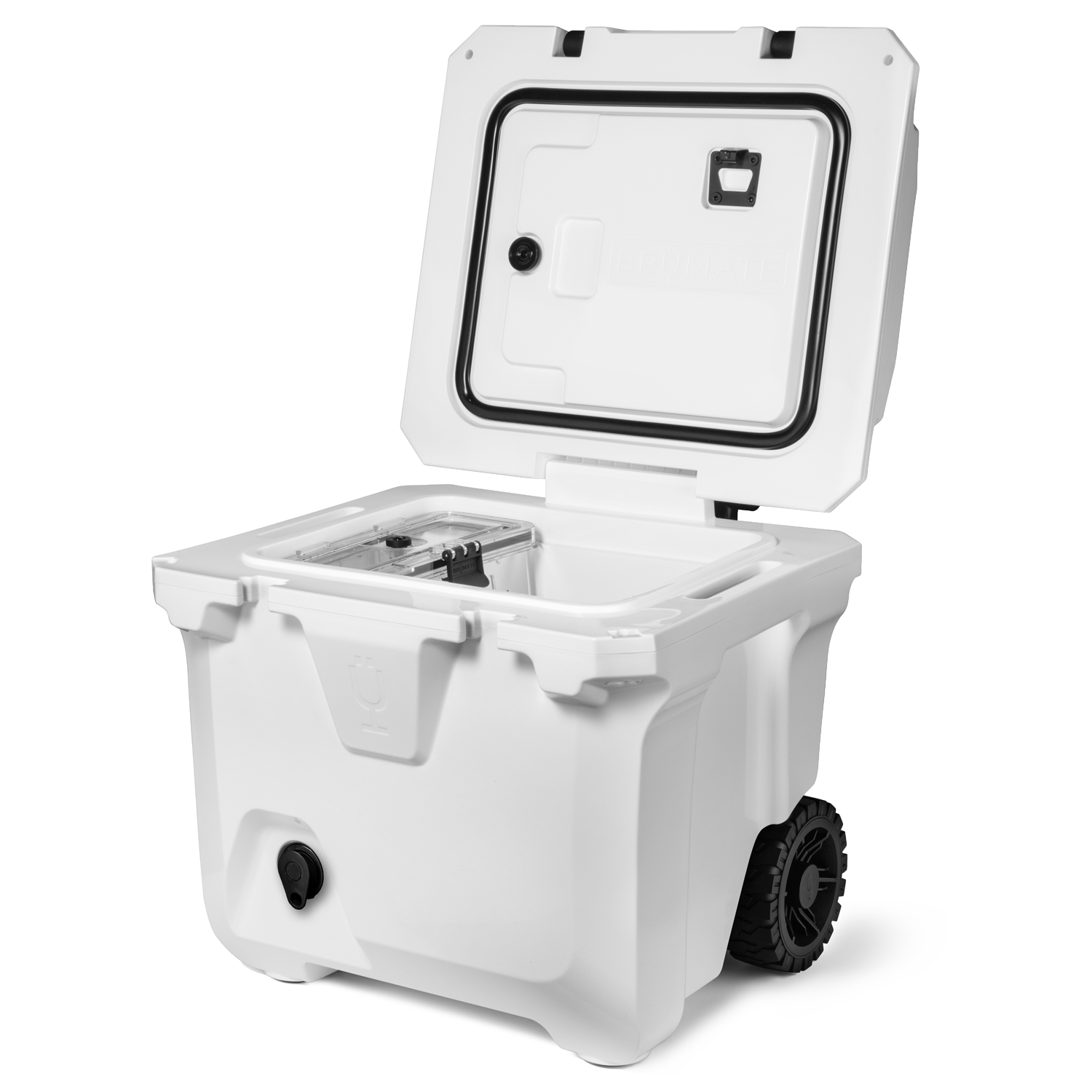 BrüTank 35-Quart Rolling Cooler Ice White