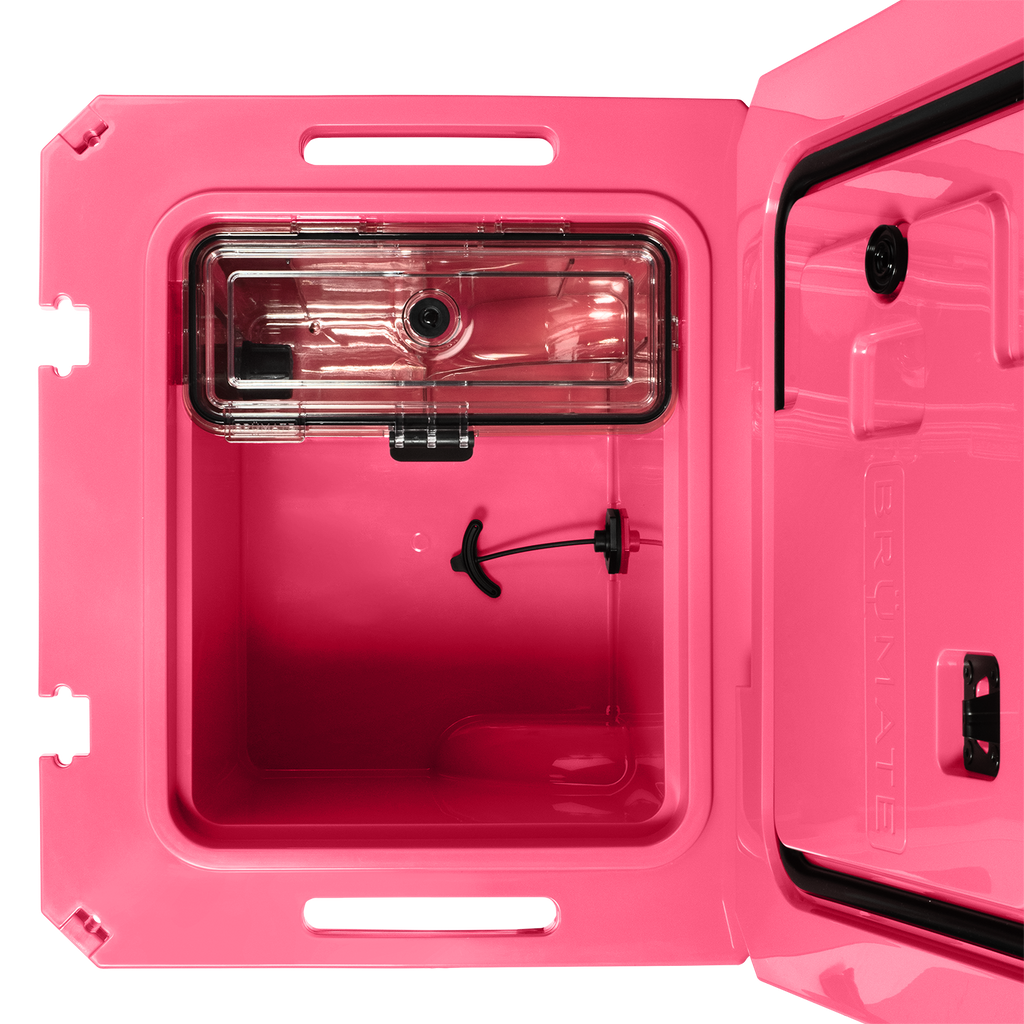 BrüTank 35-Quart Rolling Cooler Neon Pink
