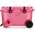 BrüTank 55-Quart Rolling Cooler Neon Pink