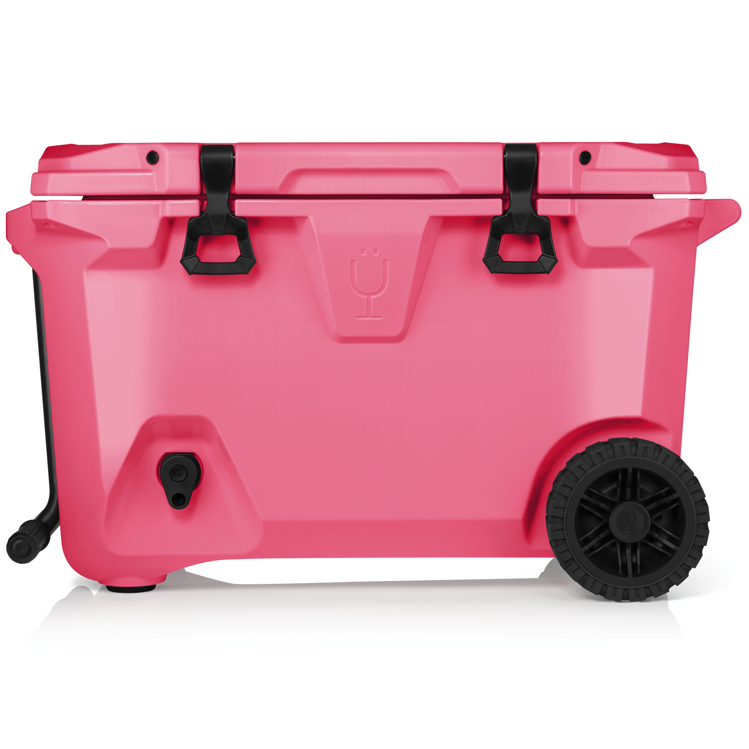 BrüTank 55-Quart Rolling Cooler Neon Pink