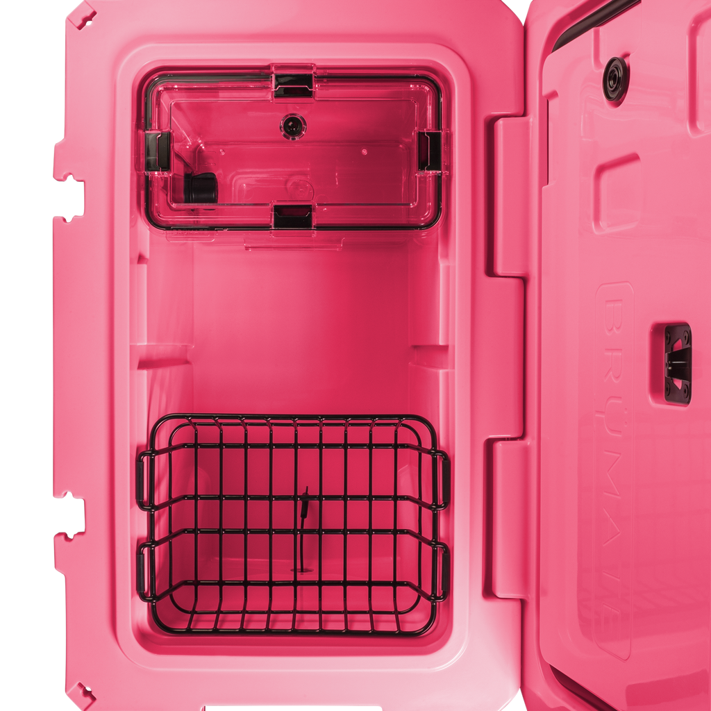 BrüTank 55-Quart Rolling Cooler Neon Pink
