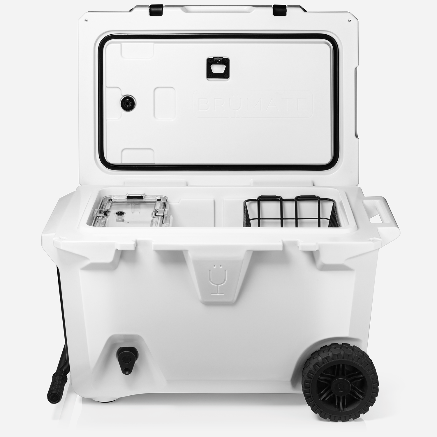 BrüTank 55-Quart Rolling Cooler Ice White