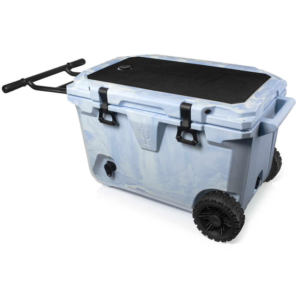 BrüTank Double Drink Holder Bundle Light Blue &amp; White Swirl