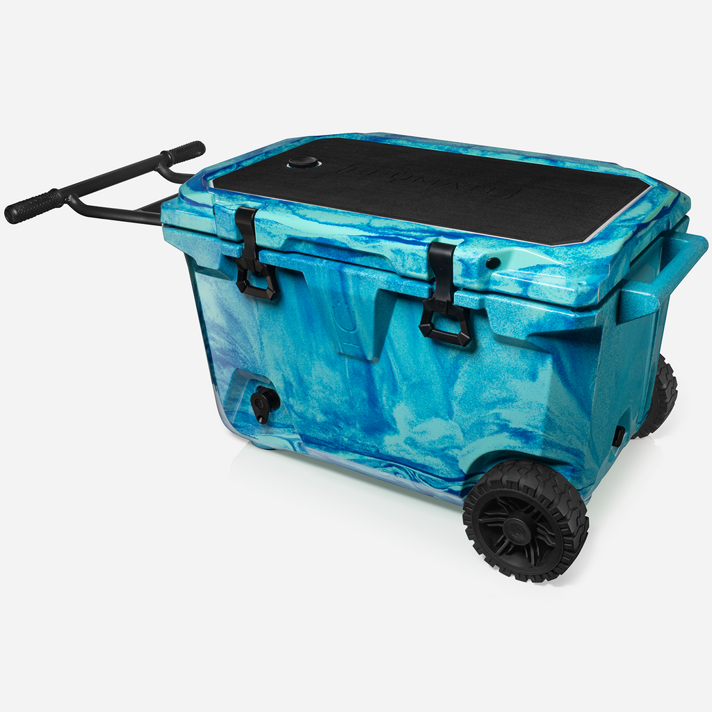 BrüTank 55-Quart Rolling Cooler Ocean Swirl