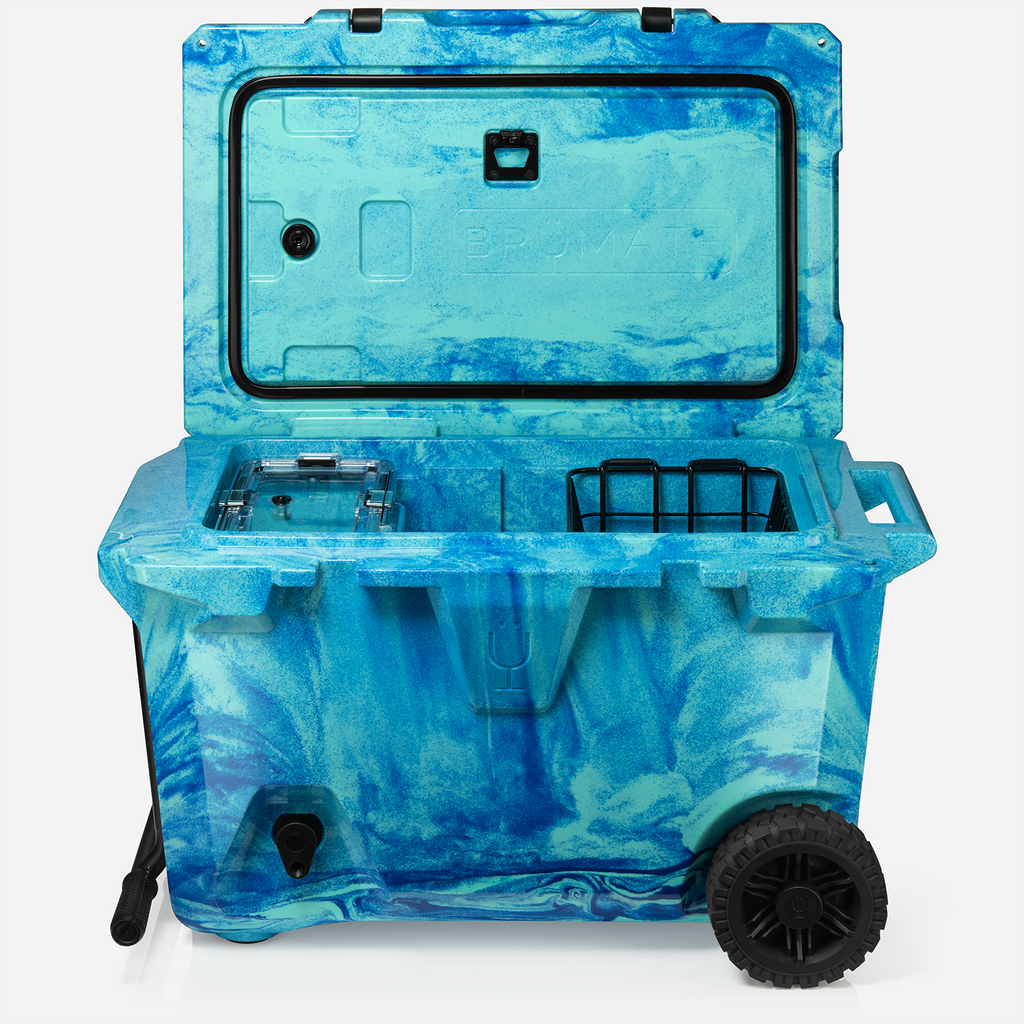 BrüTank 55-Quart Rolling Cooler Ocean Swirl