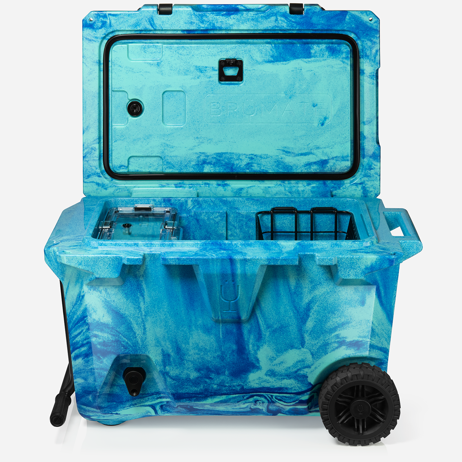 BrüTank 55-Quart Rolling Cooler Ocean Swirl