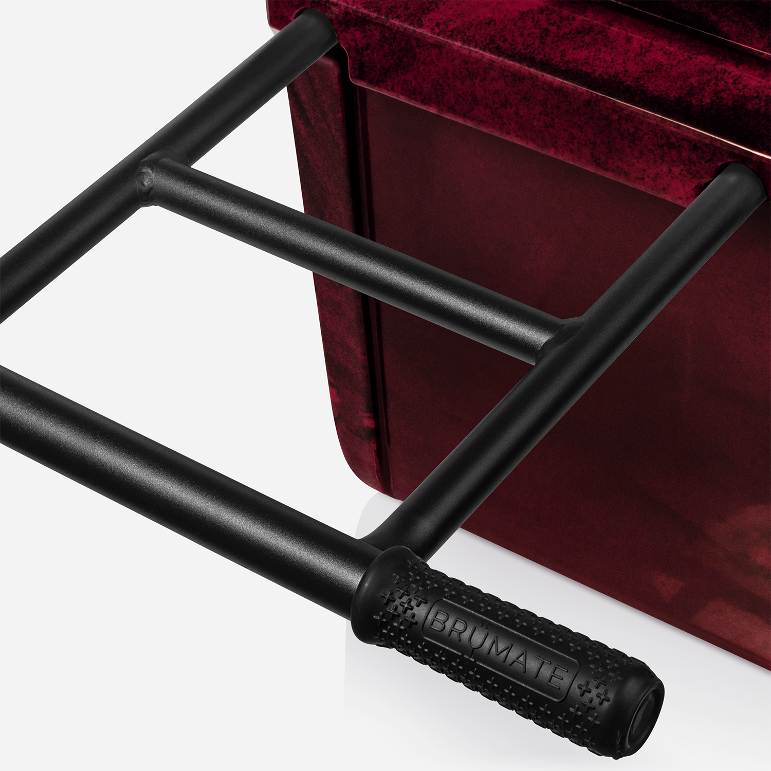 BrüTank 55-Quart Rolling Cooler Red &amp; Black Swirl