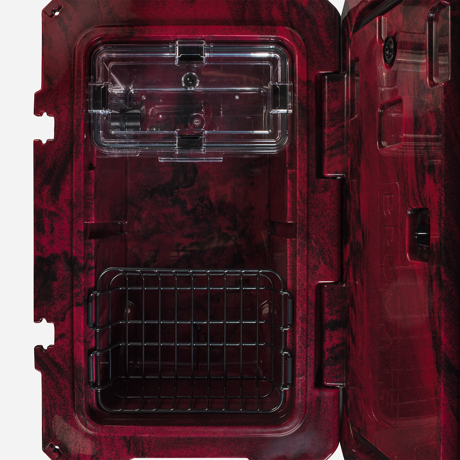 BrüTank 55-Quart Rolling Cooler Red &amp; Black Swirl