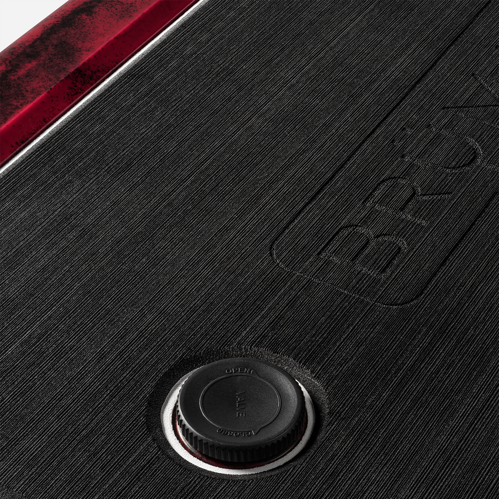 BrüTank 55-Quart Rolling Cooler Red &amp; Black Swirl