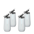 Four-Piece Champagne Flute Set Glitter White | 12ozGlitter White | 12oz