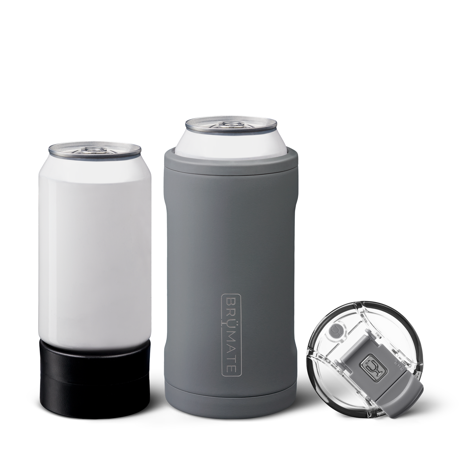 Hopsulator Trio Matte Gray | 12/16oz Standard Cans