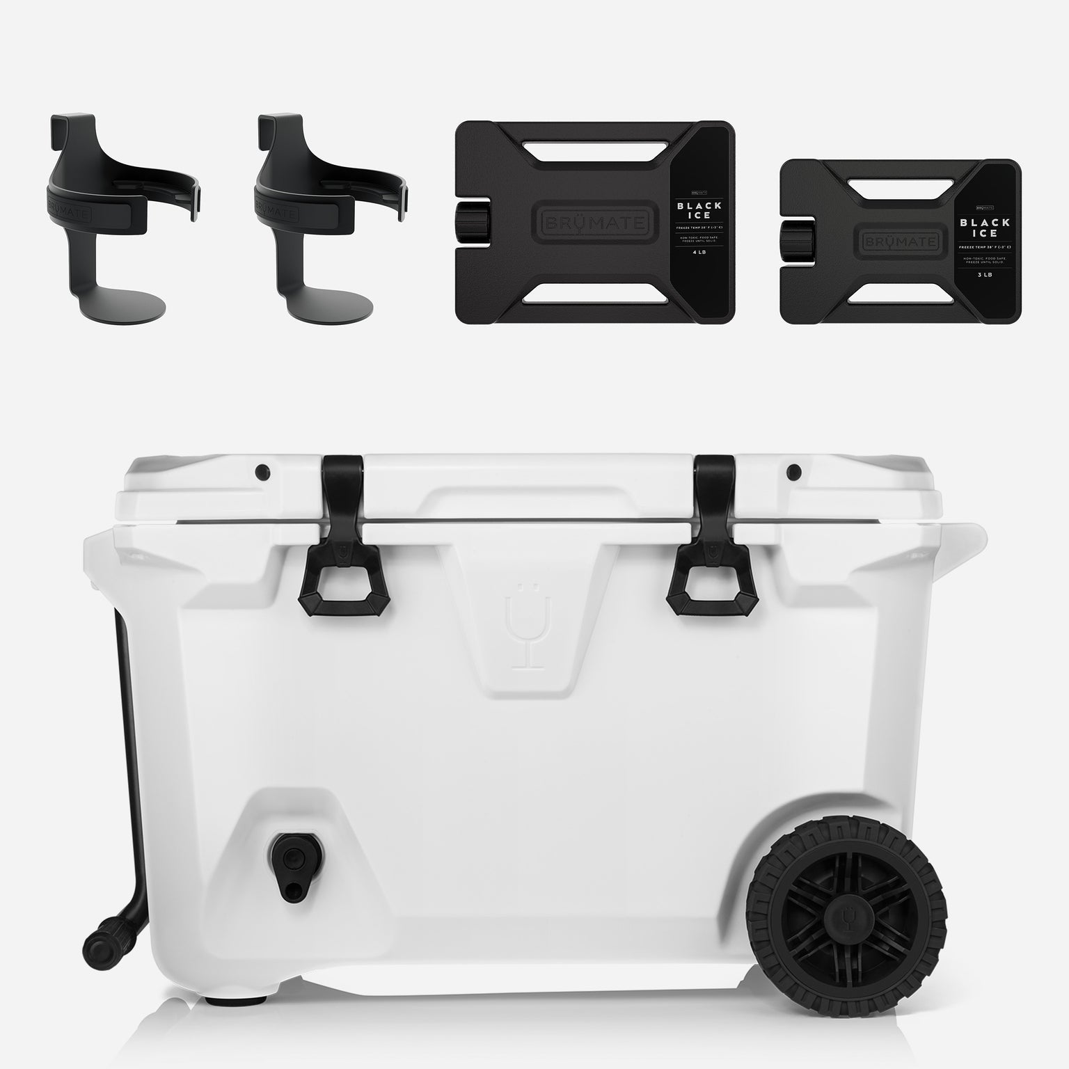 BrüTank Double Drink Holder Bundle Ice White